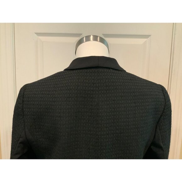 Vince Black Windowpane Textured Blazer, Size 8 - Picture 7 of 8